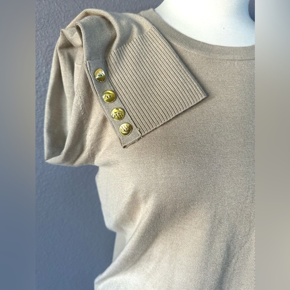 NEW, Investment Women's Beige Long Sleeve Sweater Size XL - Picture 6 of 7